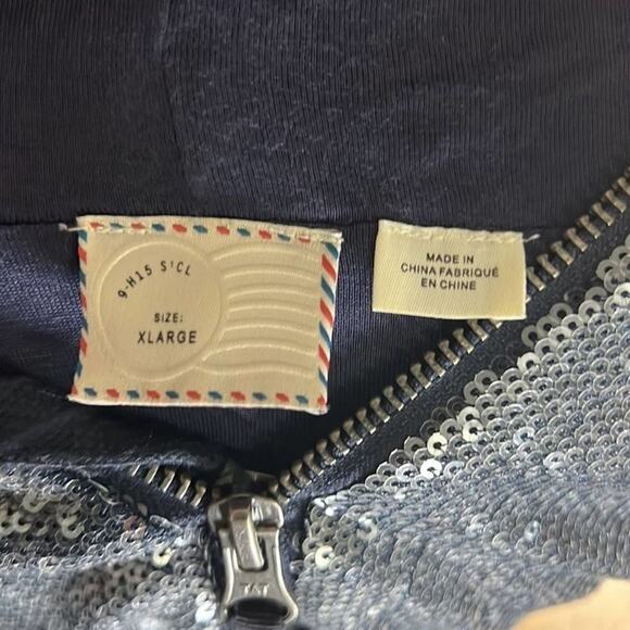 9 Hi5 SCL SEQUINS HOODIE SWEATSHIRT JACKET TOP SIZE XL - Picture 4 of 6